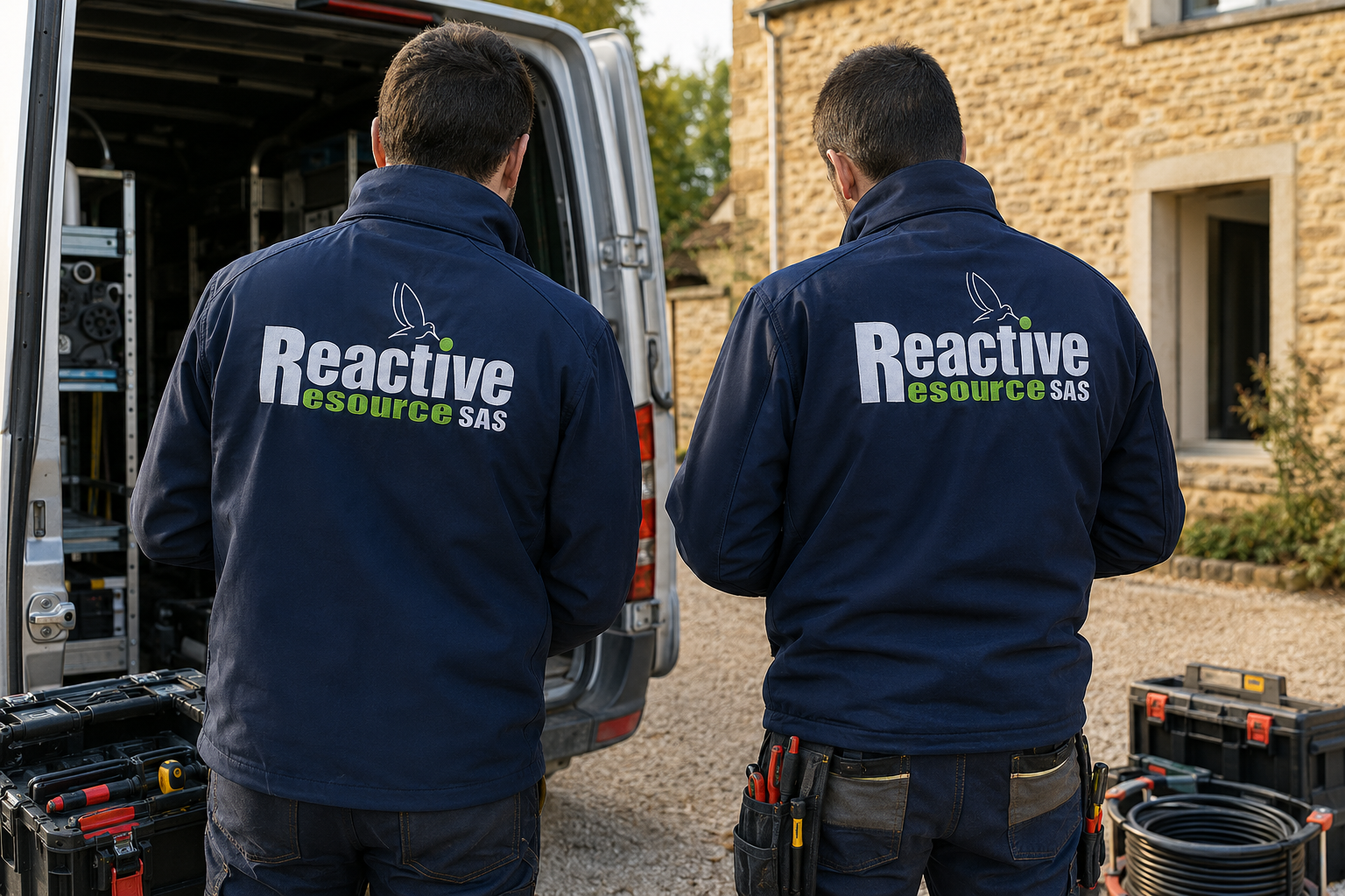 Reactive Resource branded work jackets